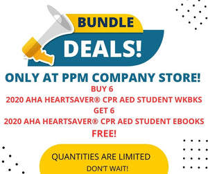 Bundle Deal! 2020 AHA Heartsaver® CPR AED Student Workbook- 20-1129
