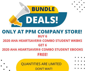 Bundle Deal! 2020 AHA Heartsaver® First Aid CPR AED Student Workbook