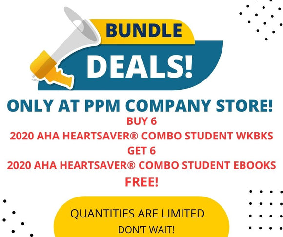 Bundle Deal! 2020 AHA Heartsaver® First Aid CPR AED Student Workbook