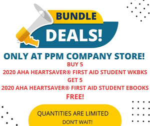 Bundle Deal! 2020 AHA Heartsaver® First Aid Student Workbook  20-1128