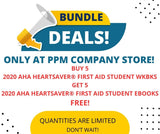 Bundle Deal! 2020 AHA Heartsaver® First Aid Student Workbook  20-1128