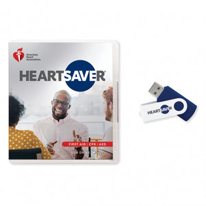 2020 AHA Heartsaver® First Aid CPR AED Course on USB Drive