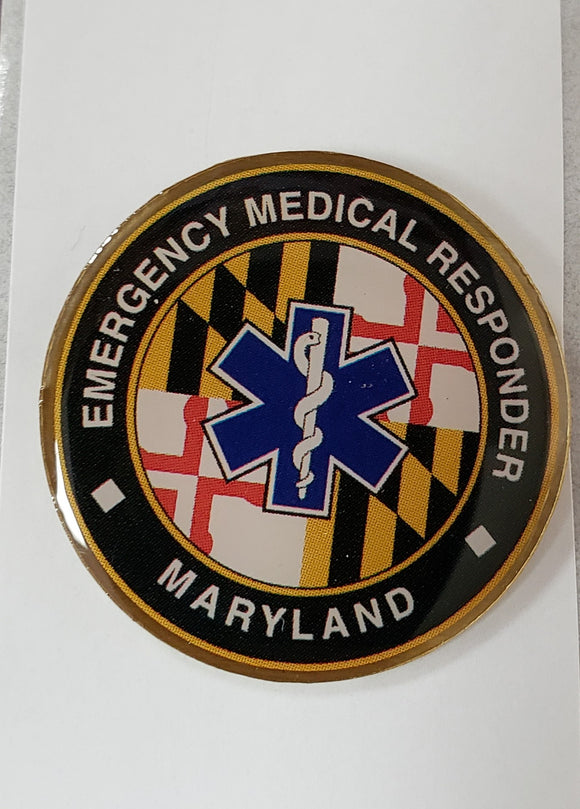 Cardiac Rescue Technician Maryland (MIEMSS) Pin- Round- CRT-C