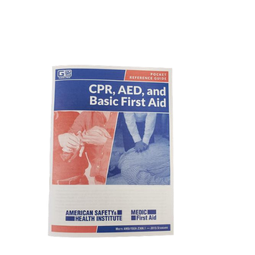 ASHI CPR, AED, and Basic First Aid Pocket Reference Guide